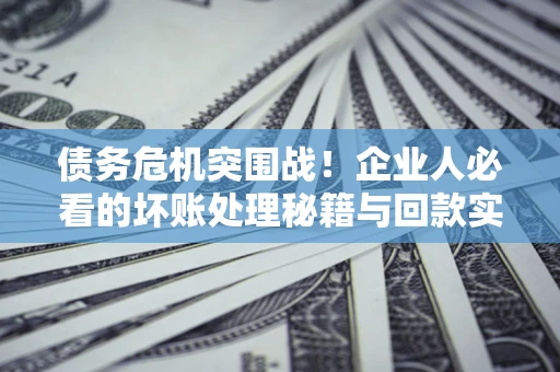 济南债务危机突围战！企业人必看的坏账处理秘籍与回款实战指南